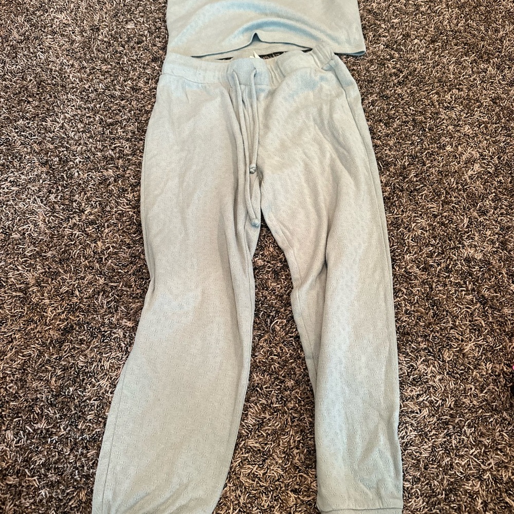 madewell cozy Light green Lounge Set